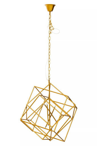 Brass Finish Six Bulb Pendant Light | Kamara