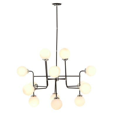 Black Finish 16 Arm Statement Pendant Light | Abira