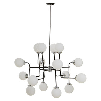 Black Finish 16 Arm Statement Pendant Light | Abira
