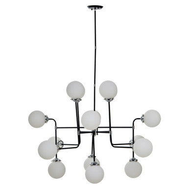Black Finish 16 Arm Statement Pendant Light | Abira