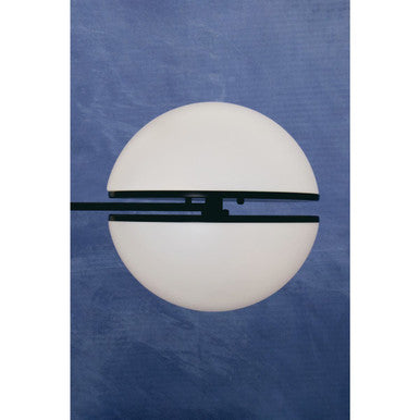 Abira Matt Black Ball Wall Light