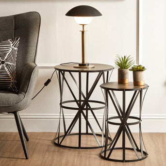 Octavia Gold Finish Metal Table Lamp