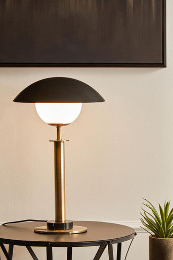 Octavia Gold Finish Metal Table Lamp