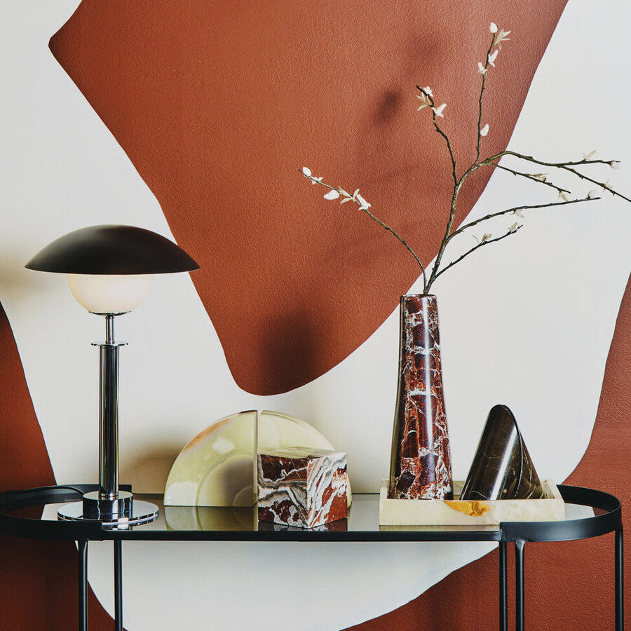 Octavia Silver Finish Metal Table Lamp
