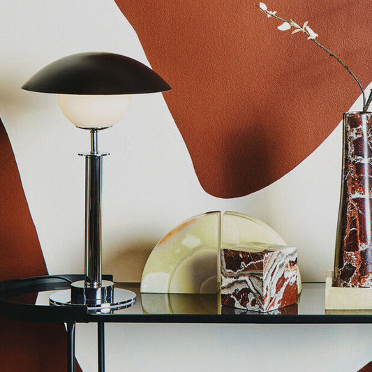 Octavia Silver Finish Metal Table Lamp