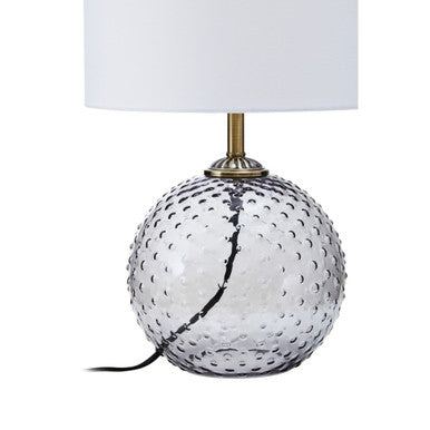 Noa Grey Glass Table Lamp