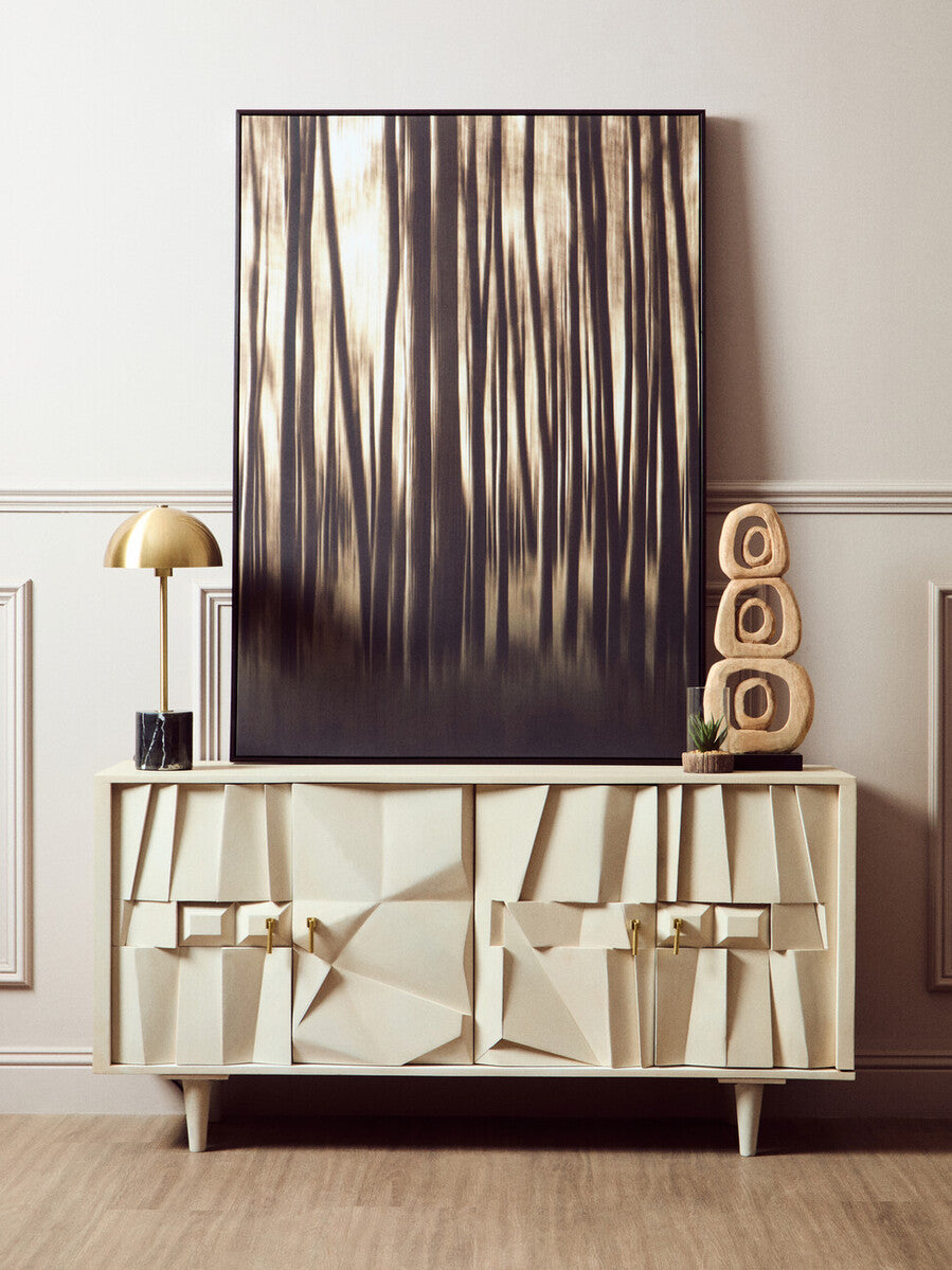 Murdoch Brushed Brass Table Lamp with Black Marble Base