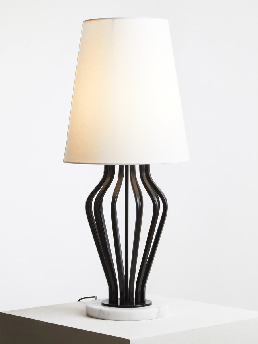 Zada Black And White Table Lamp