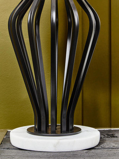 Zada Black And White Table Lamp