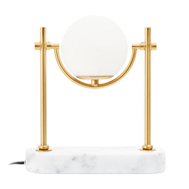 Zalika Marble And Gold Orb Table Lamp