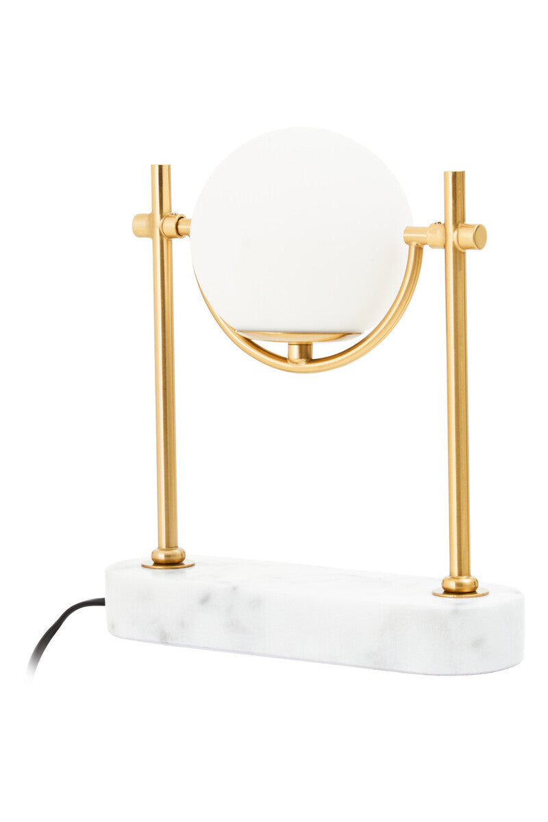 Zalika Marble And Gold Orb Table Lamp