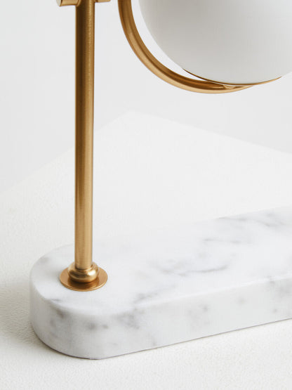 Zalika Marble And Gold Orb Table Lamp