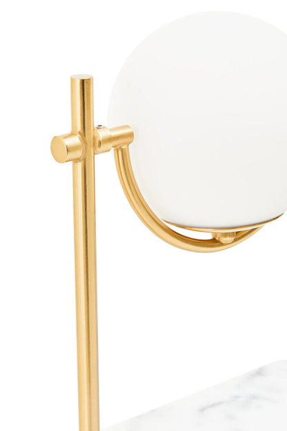 Zalika Marble And Gold Orb Table Lamp