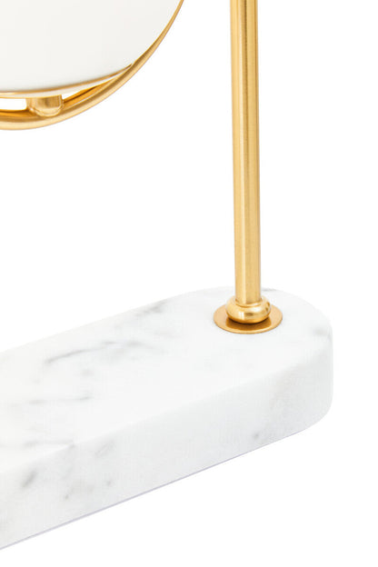 Zalika Marble And Gold Orb Table Lamp