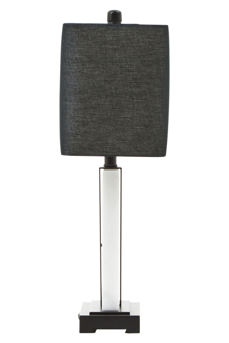 Elvie Black and White Marble Table Lamp