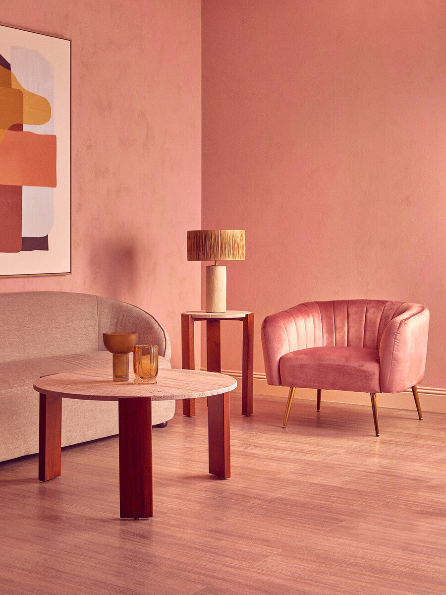 Carta Natural Papier Mache Table Lamp With Natural Raffia Shade