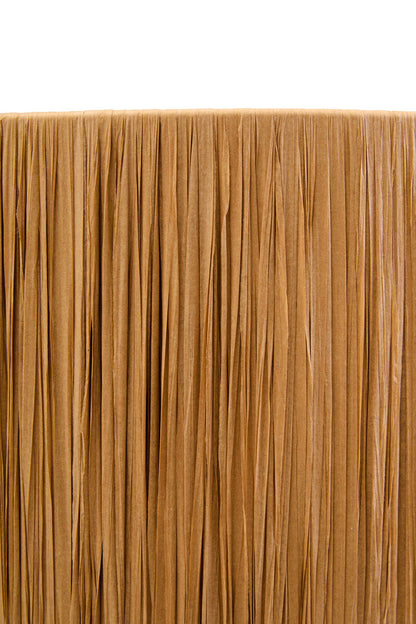 Carta Natural Papier Mache Table Lamp With Natural Raffia Shade