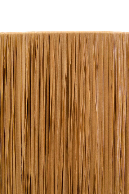 Carta Natural Papier Mache Table Lamp With Natural Raffia Shade