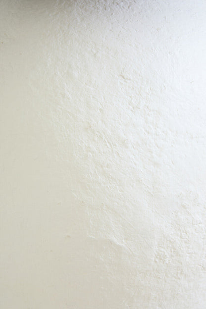 Carta White Papier Mache Table Lamp With Black Raffia Shade