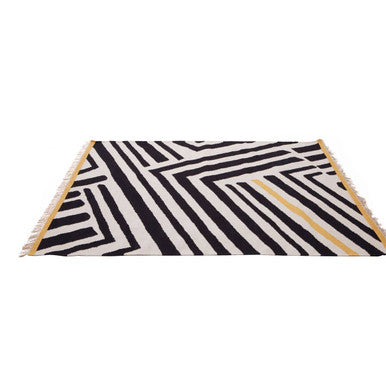 Bosie Villon Black and White Rug