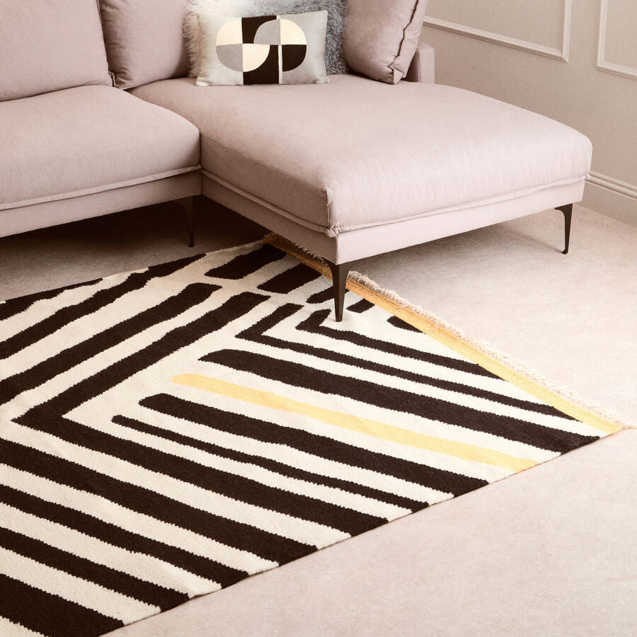 Bosie Black and White Rug | Villon