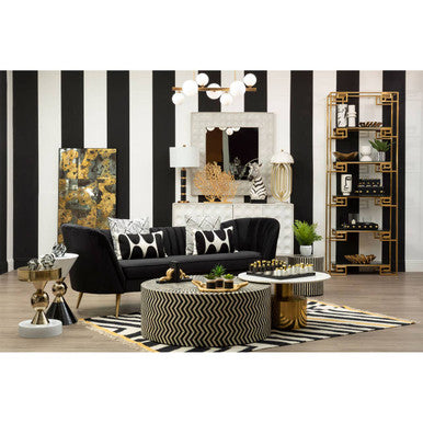 Bosie Villon Black and White Rug