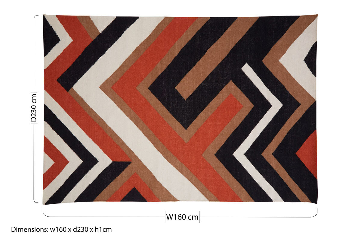 Bosie Villon Zig Zag Pattern Rug