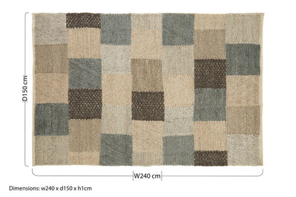 Bosie Jango Large Grid Design Rug