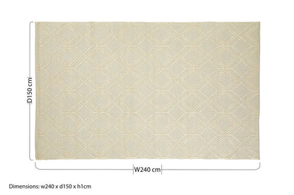 Bosie Jango Large Geometric Ivory Rug