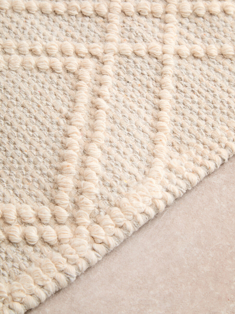 Bosie Jango Large Geometric Ivory Rug