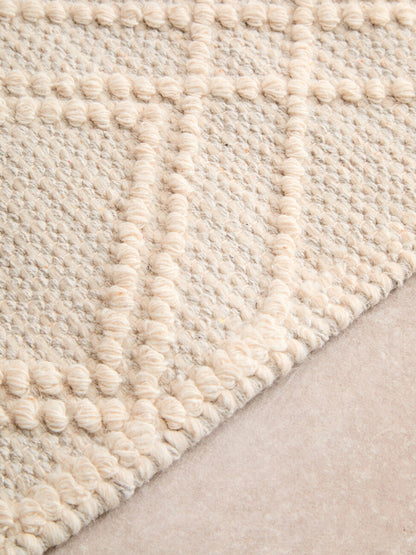 Bosie Jango Large Geometric Ivory Rug