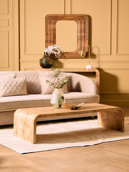Bosie Safira Large Natural Hair On Leather Rug