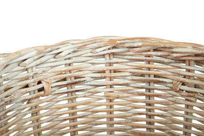 Argento Whitewash Rattan Storage Baskets