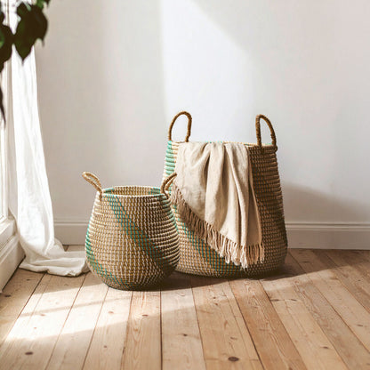 Bora Set of 2 Seagrass Storage Baskets