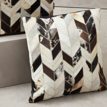 Bosie Safira Black And White Patchwork Cushion Cover