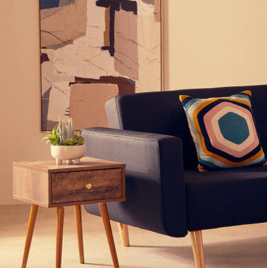 Bosie Ozella Hexagonal Design Embroidered Cushion