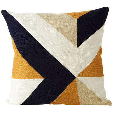 Bosie Ozella Abstract Pattern Embroidered Cushion
