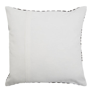 Bosie Ozella Black And White Square Embroidered Cushion