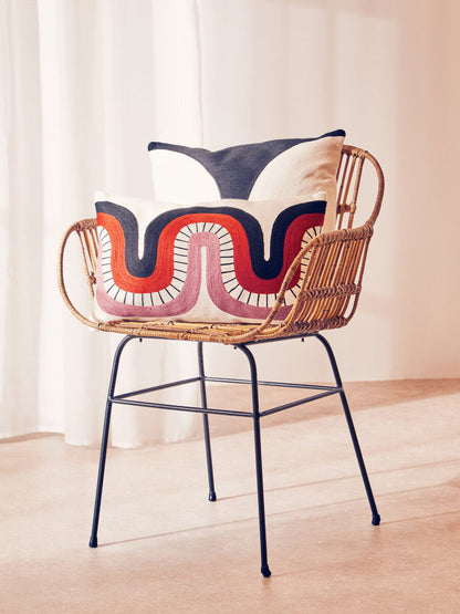 Bosie Ozella Curve Pattern Rectangular Cushion