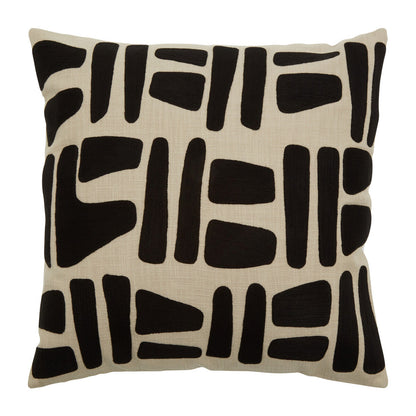 Bosie Ozella Natural And Black Square Cushion