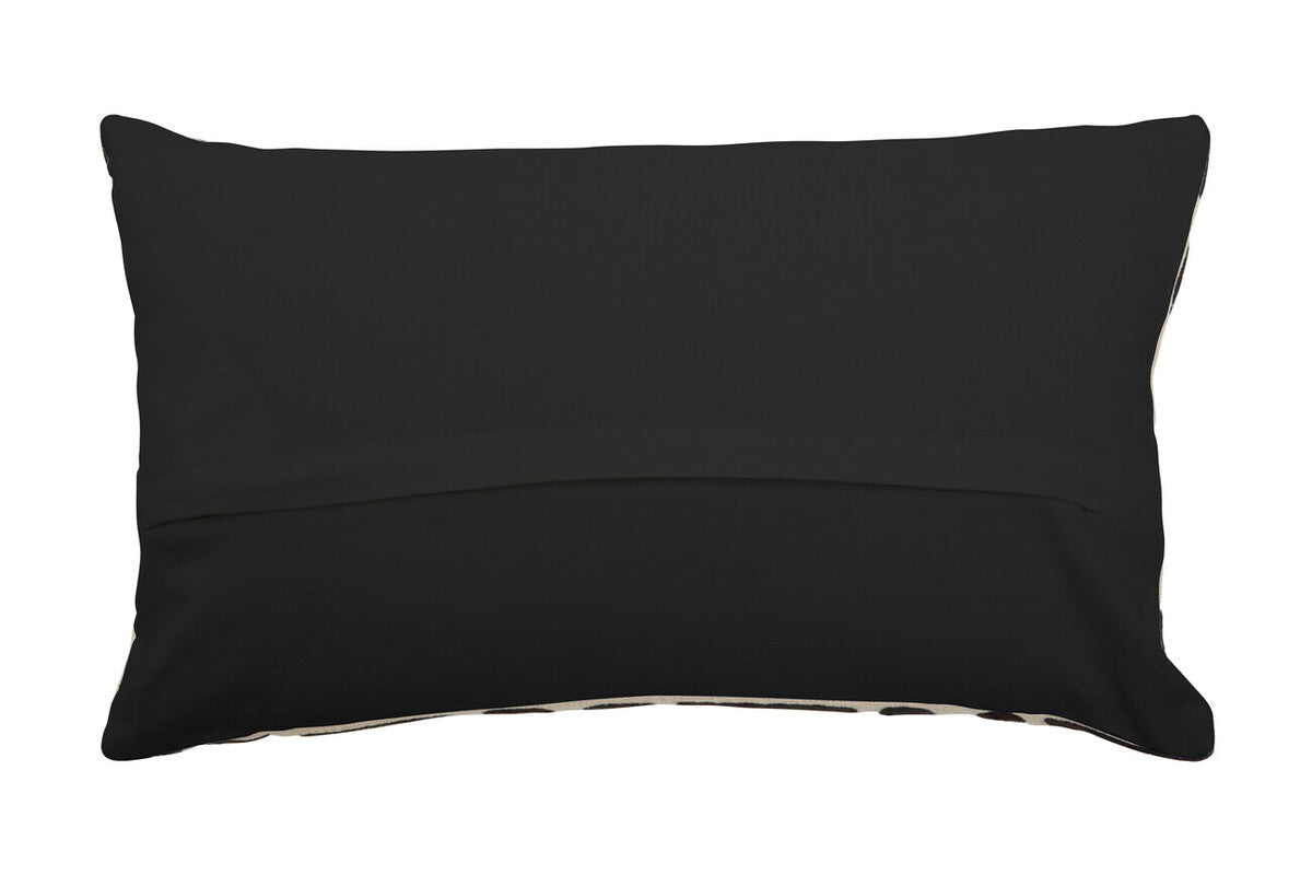 Bosie Ozella Natural And Black Rectangular Cushion