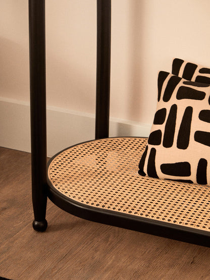Bosie Ozella Natural And Black Rectangular Cushion