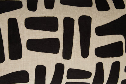 Bosie Ozella Natural And Black Rectangular Cushion
