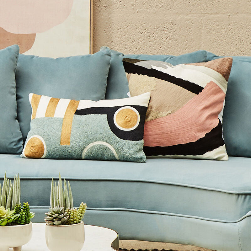 Bosie Ozella Abstract Rectangular Cushion