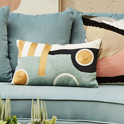 Bosie Ozella Abstract Rectangular Cushion