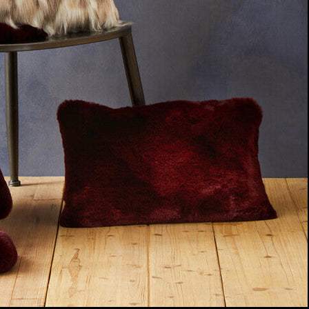 Bosie Red Wine Rectangular Cushion | Lamina