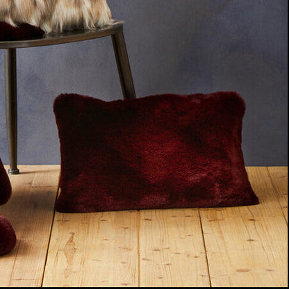 Bosie Red Wine Rectangular Cushion | Lamina