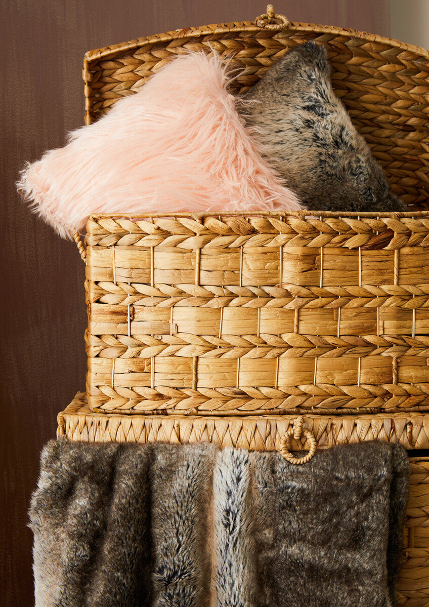 Bosie Lamina Mocha Ombre Fur Throw