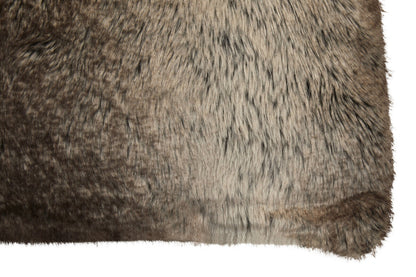 Bosie Lamina Mocha Ombre Square Fur Cushion