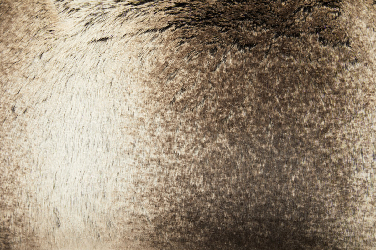 Bosie Lamina Mocha Ombre Rectangular Fur Cushion